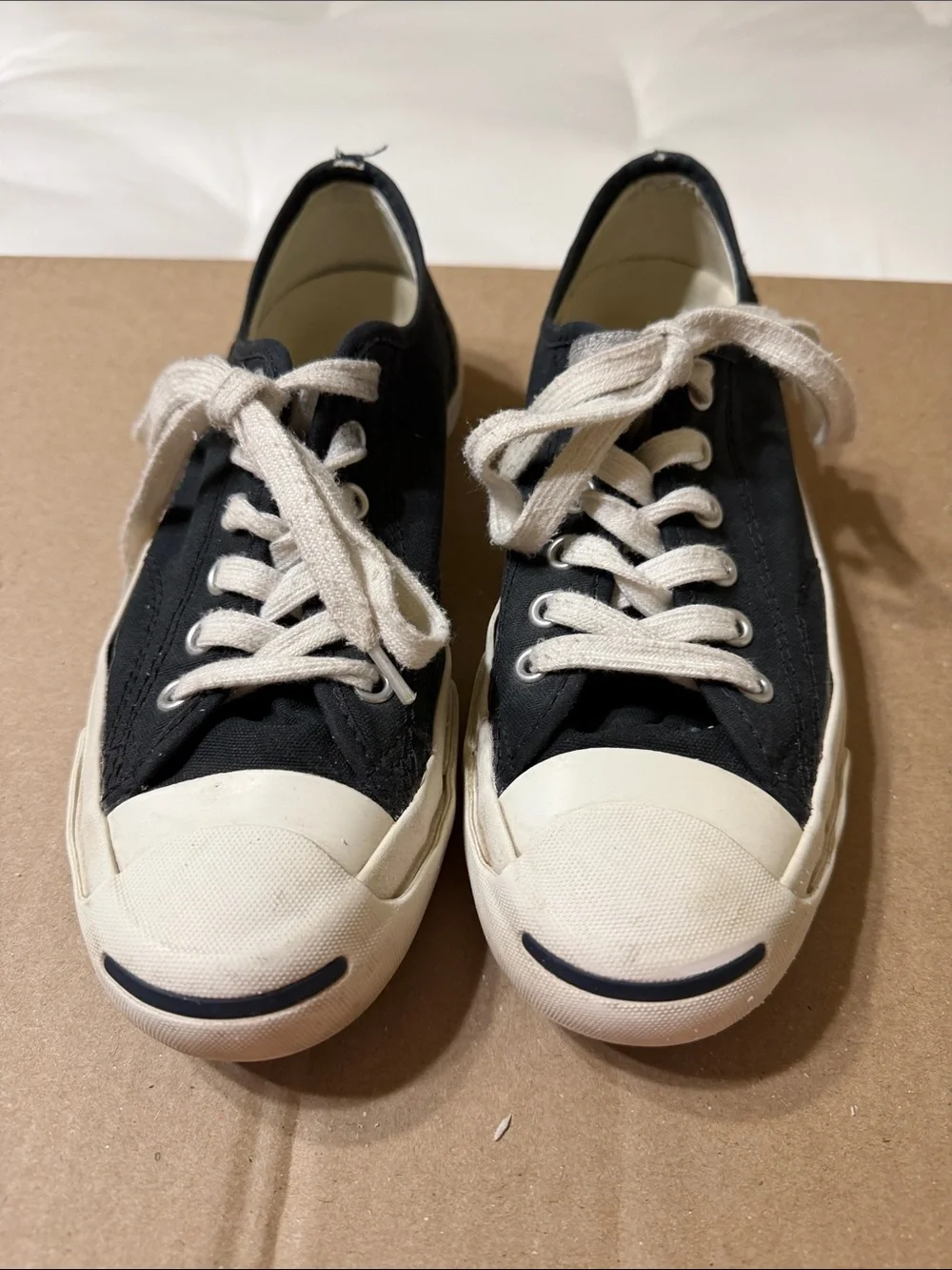 Jack Purcell Converse Black Canvas Low-Top Sneakers